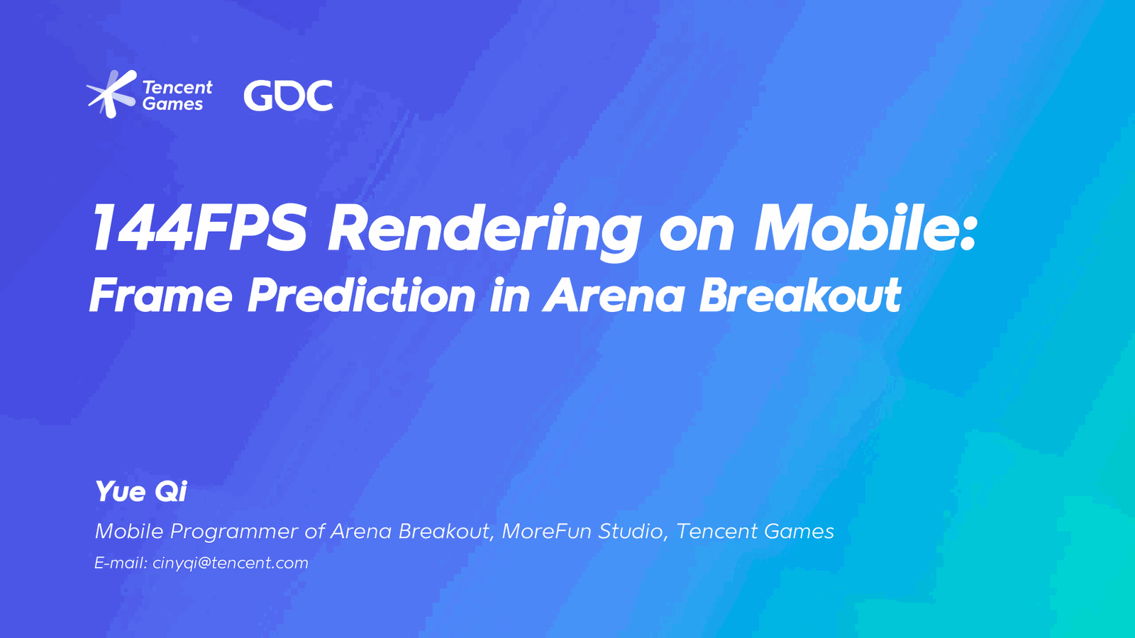 【GDC 2024】144FPS Rendering on Mobile Frame Prediction in Arena Breakout