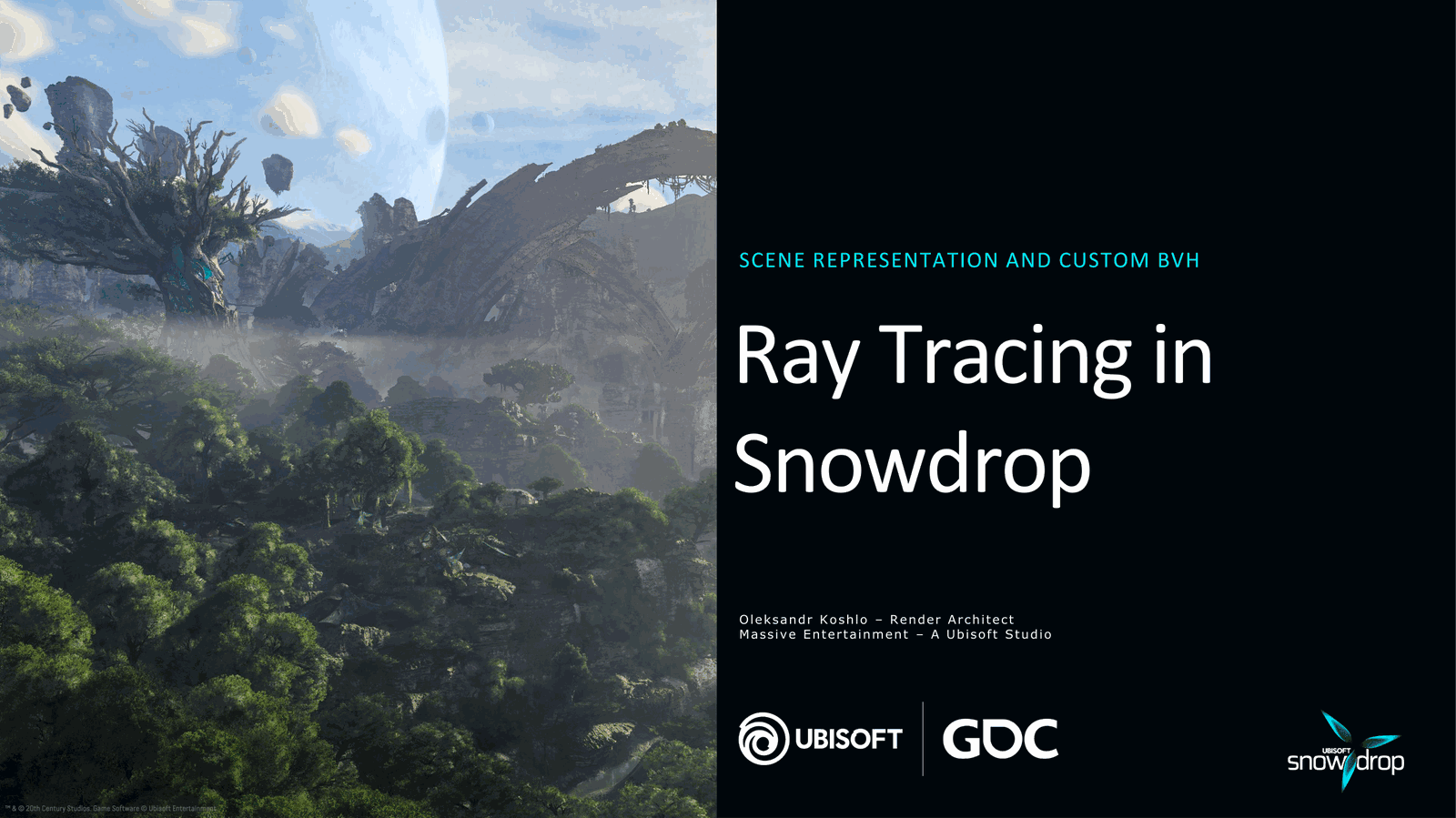 【GDC 2024】Ray Tracing in Snowdrop Scene Representation and Custom BVH